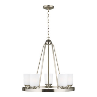 Kemal Five Light Chandelier in Brushed Nickel (1|3130705-962)
