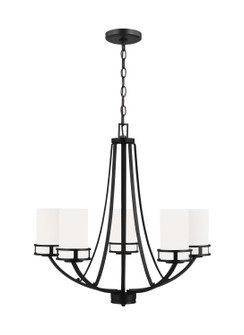 Robie Five Light Chandelier in Midnight Black (1|3121605EN3-112)