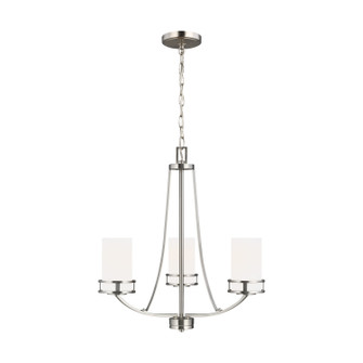 Robie Three Light Chandelier in Brushed Nickel (1|3121603-962)