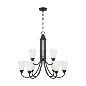 Seville Nine Light Chandelier in Midnight Black (1|3120209-112)