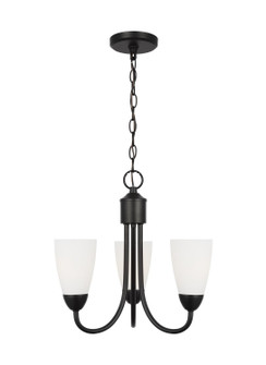 Seville Three Light Chandelier in Midnight Black (1|3120203EN3-112)