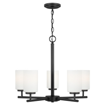 Oslo Five Light Chandelier in Midnight Black (1|31161EN3-112)