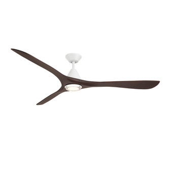Carve 72''Ceiling Fan in Matte White/Dark Walnut (441|FR-D2504-72L-MW/DW)
