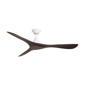 Carve 60''Ceiling Fan in Matte White/Dark Walnut (441|FR-D2504-60-MW/DW)