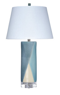 Diamond Table Lamp in Blue, Cream (580|9DIAMONDTLBL)