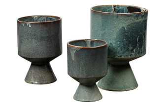 Berkeley Pots (set of 3) in Blue (580|7BERK-POBL)