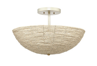 Tsunami Semi Flush Mount in Natural Cream (580|5TSUN-FMNA)