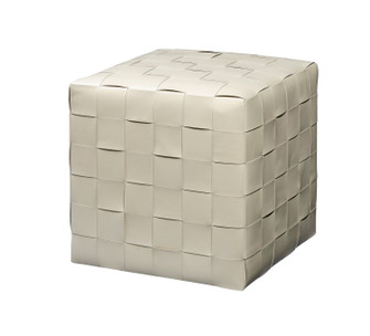 Woven Ottoman in Cream (580|20WOVE-WHLE)