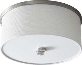 Echo LED Ceiling Mount in Satin Nickel|White Grass (19|3-695-24)