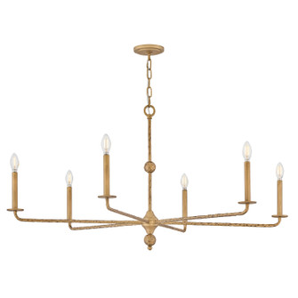 Ansel LED Chandelier in Burnished Gold (13|48628BNG)