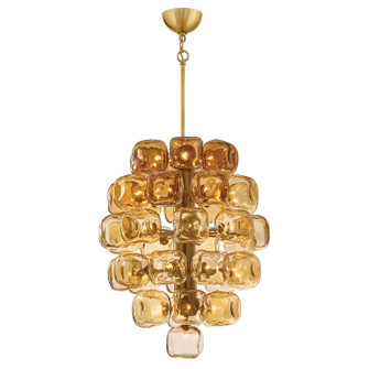 Perriand LED Chandelier in Unlacquered Brass (138|FR46856UB)
