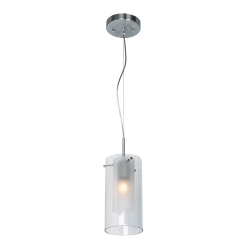 Proteus One Light Pendant in Brushed Steel (18|50514-BS/FRC)