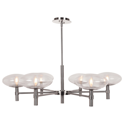 Grand LED Chandelier in Brushed Steel (18|52093LEDDLP-BS/CLR)