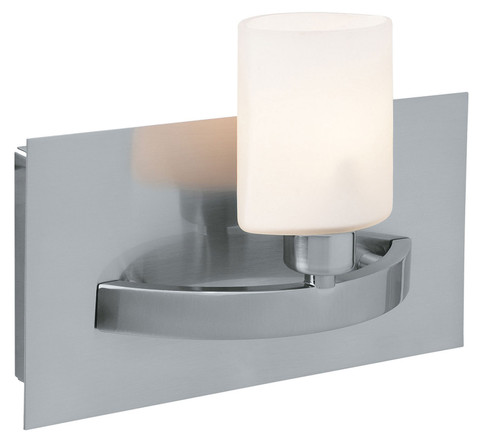 Cosmos One Light Wall Sconce in Brushed Steel (18|53301-BS/OPL)