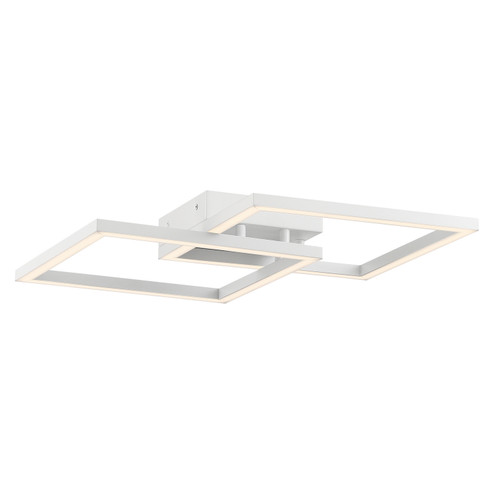 Squared LED Wall Fixture in White (18|63966LEDD-WH/ACR)