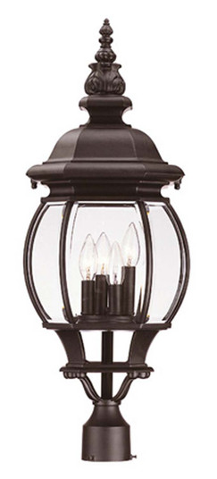 Chateau Four Light Post Mount in Matte Black (106|5157BK)