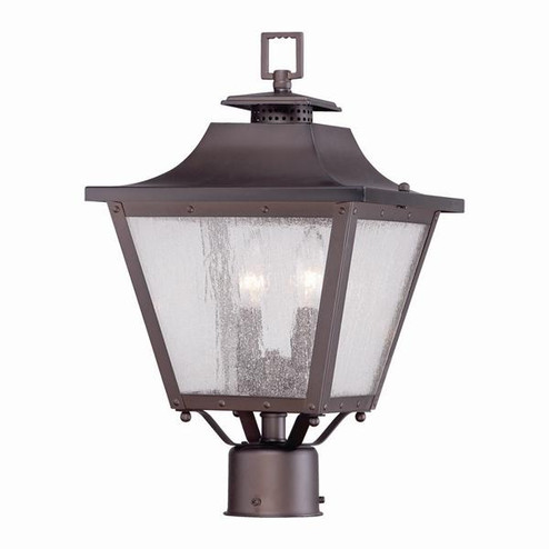 Lafayette Two Light Outdoor Post Mount in Architectural Bronze (106|8717ABZ)