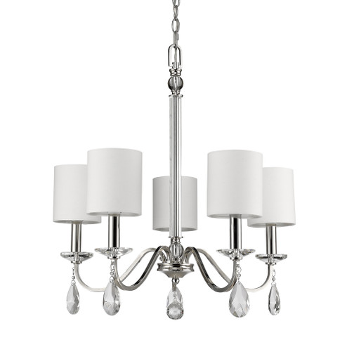 Lily Five Light Chandelier in Polished Nickel (106|IN11052PN)