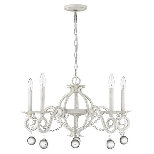 Callie Five Light Chandelier in Country White (106|IN11344CW)