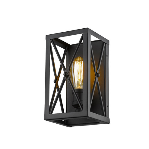 Brooklyn One Light Wall Sconce in Matte Black (106|IN41120BK)