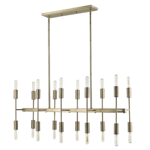Perret 20 Light Island Pendant in Aged Brass (106|TP20017AB)