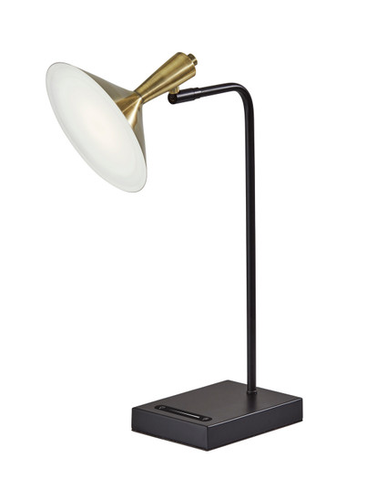 Lucas LED Desk Lamp in Black W. Antique Brass (262|4262-01)