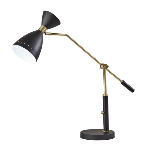 Oscar Desk Lamp in Black W. Antique Brass (262|4282-01)