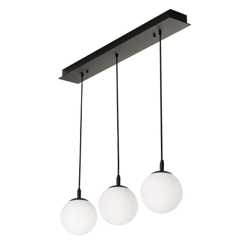 Loretto Three Light Pendant in Black (162|LRTP07MBBKLNR3)