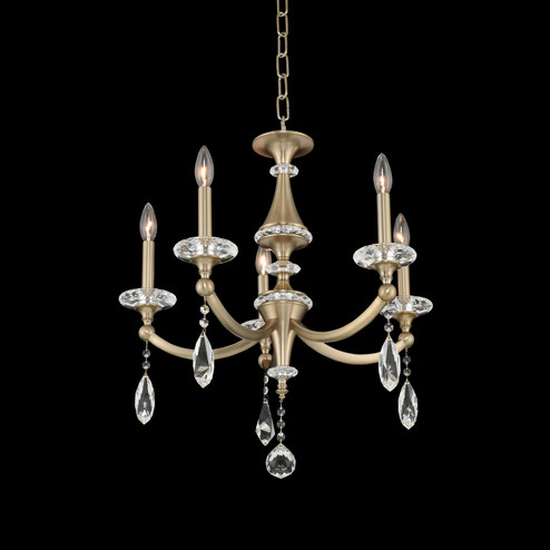 Floridia Five Light Chandelier in Matte Brushed Champagne Gold (238|012170-045-FR001)