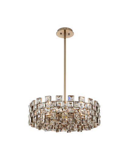 Piazze Eight Light Pendant in Brushed Champagne Gold (238|036655-038-FR001)