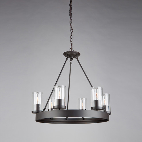 Menlo Park Six Light Chandelier in Oil Rubbed Bronze (78|AC10006)