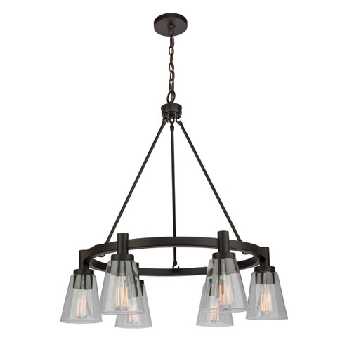 Clarence Six Light Chandelier in Oil Rubbed Bronze (78|AC10765OB)