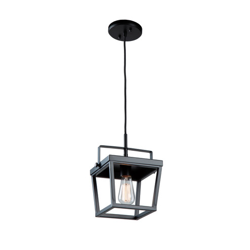 Carriage One Light Pendant in Black (78|AC11700BK)