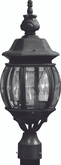 Classico Three Light Outdoor Post Mount in Black (78|AC8363BK)