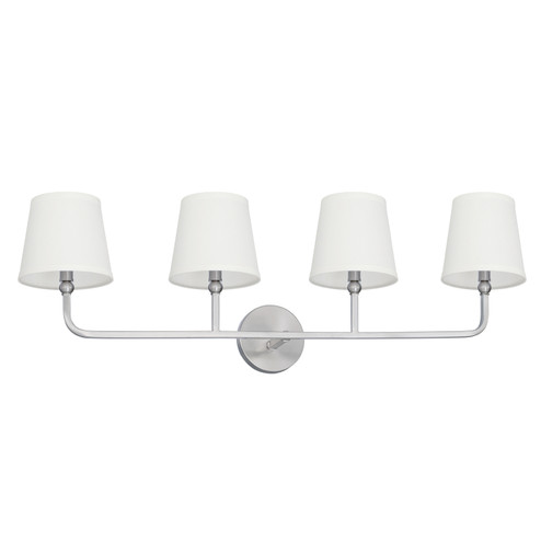 Dawson Four Light Vanity in Brushed Nickel (65|119341BN-674) Dawson Four Light Vanity in Brushed Nickel (65|119341BN-674)