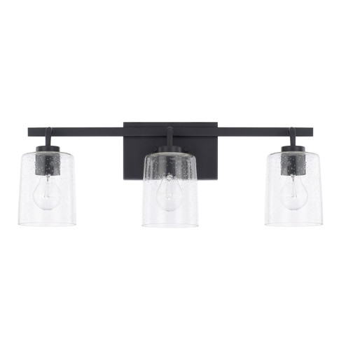 Greyson Three Light Vanity in Matte Black (65|128531MB-449)