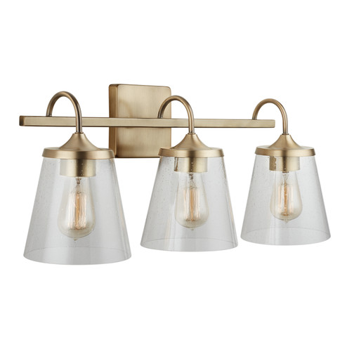 Jayne Three Light Vanity in Aged Brass (65|139132AD-496)