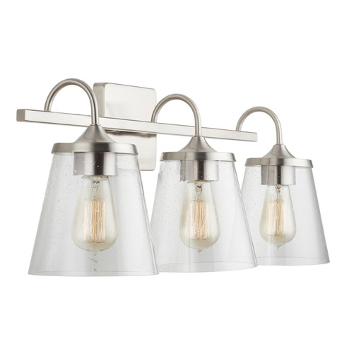 Jayne Three Light Vanity in Brushed Nickel (65|139132BN-496) Jayne Three Light Vanity in Brushed Nickel (65|139132BN-496)