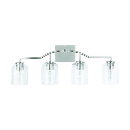 Carter Four Light Vanity in Brushed Nickel (65|139341BN-500)