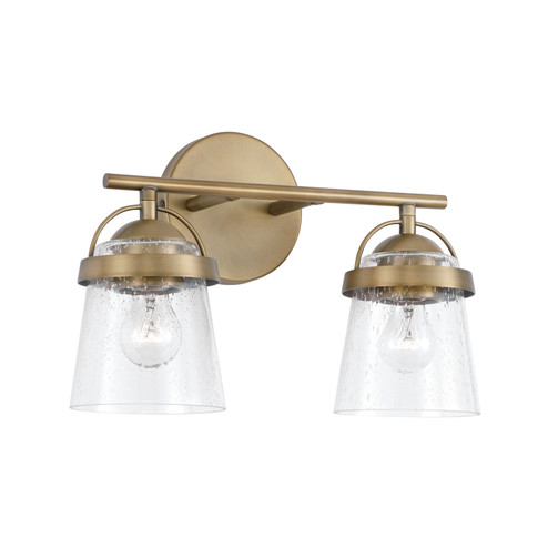 Madison Two Light Vanity in Aged Brass (65|147021AD-534)