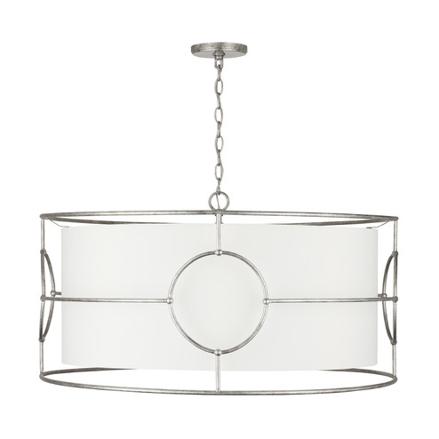 Oran Six Light Pendant in Antique Silver (65|337961AS)