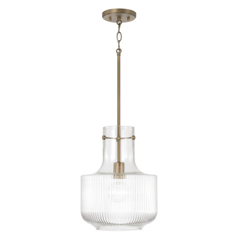 Nyla One Light Pendant in Aged Brass (65|345111AD) Nyla One Light Pendant in Aged Brass (65|345111AD)
