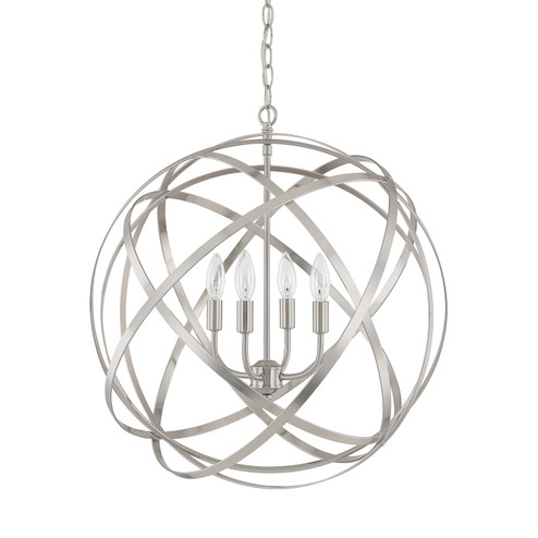 Axis Four Light Pendant in Brushed Nickel (65|4234BN)