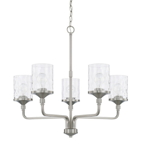 Colton Five Light Chandelier in Brushed Nickel (65|428851BN-451)