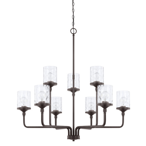 Colton Nine Light Chandelier in Bronze (65|428891BZ-451)