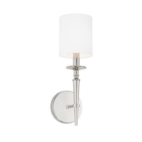 Abbie One Light Wall Sconce in Polished Nickel (65|642611PN-701) Abbie One Light Wall Sconce in Polished Nickel (65|642611PN-701)