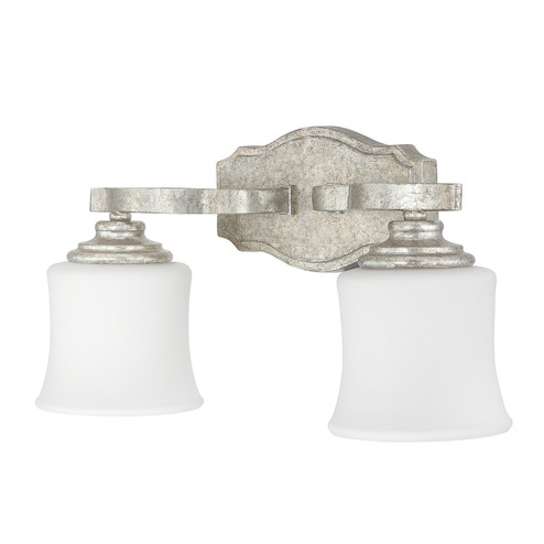 Blair Two Light Vanity in Antique Silver (65|8552AS-299)