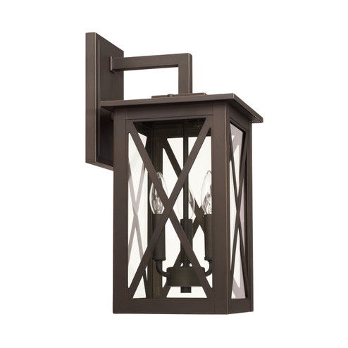 Avondale Three Light Outdoor Wall Lantern in Oiled Bronze (65|926631OZ)