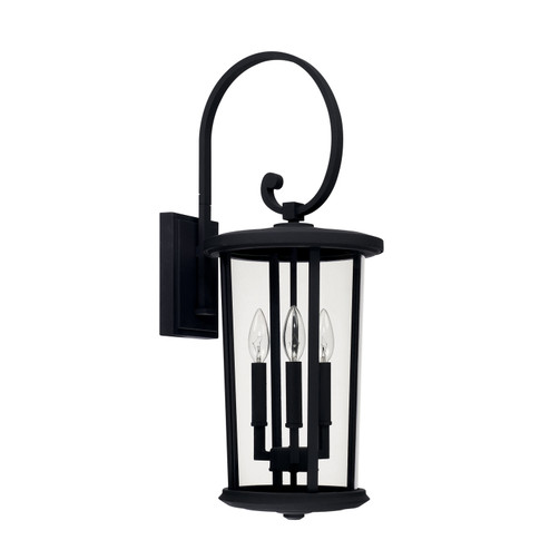 Howell Three Light Outdoor Wall Lantern in Black (65|926731BK)