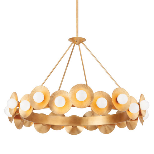 Emerald 22 Light Chandelier in Vintage Gold Leaf (68|333-45-VGL)